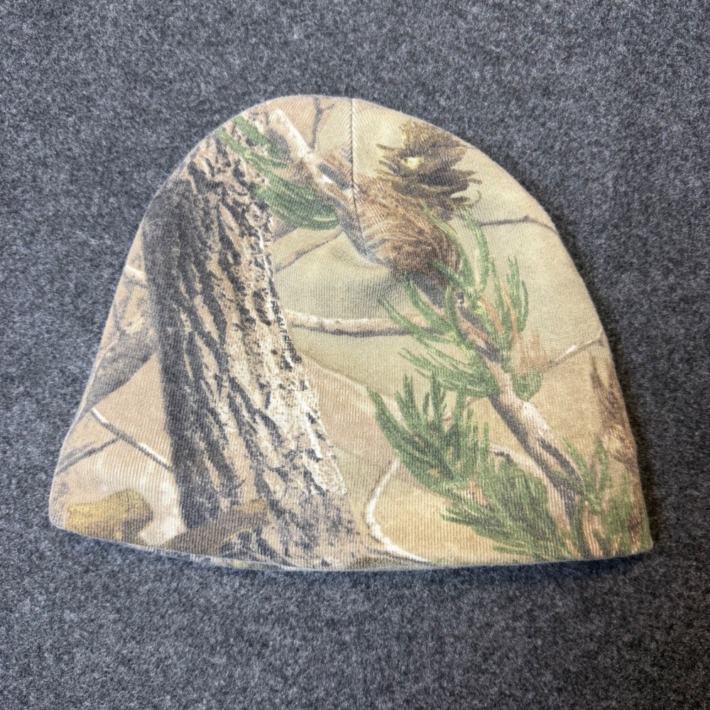 Jeep Beanie Hat Mens OSFM Green Camo Reversible 41 Patch Ribbed Knit Outdoor